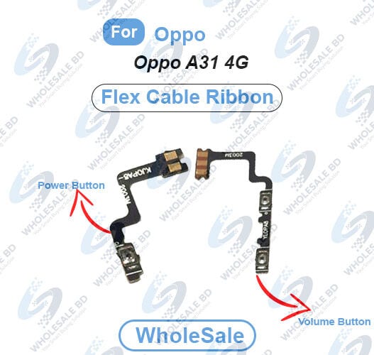 Oppo A31 4G Power On/Off Switch Button Side Volume Up Down Buttons Flex Cable Replacement Parts (Wholesale)