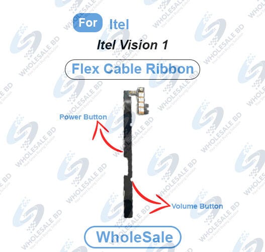 Itel Vision 1 Power On/Off Switch Button Side Volume Up Down Buttons Flex Cable Replacement Parts (Wholesale)
