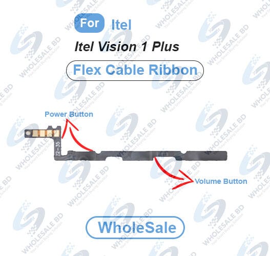 Itel Vision 1 Plus Power On/Off Switch Button Side Volume Up Down Buttons Flex Cable Replacement Parts (Wholesale)
