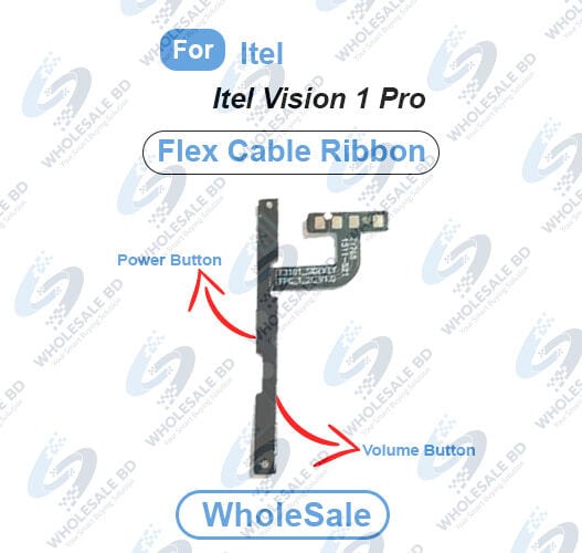 Itel Vision 1 Pro Power On/Off Switch Button Side Volume Up Down Buttons Flex Cable Replacement Parts (Wholesale)