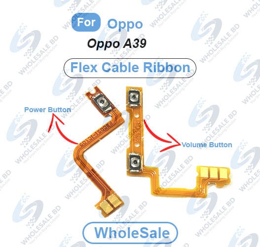 Oppo A39 Power On/Off Switch Button Side Volume Up Down Buttons Flex Cable Replacement Parts (Wholesale)