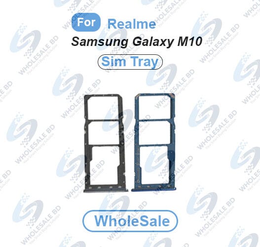 Samsung Galaxy M10 SIM Tray Replacement Slot Holder Sim Slot /SD Card Tray /Holder Card compatible with Sim Ejector Pin Replacement Parts (Wholesale)