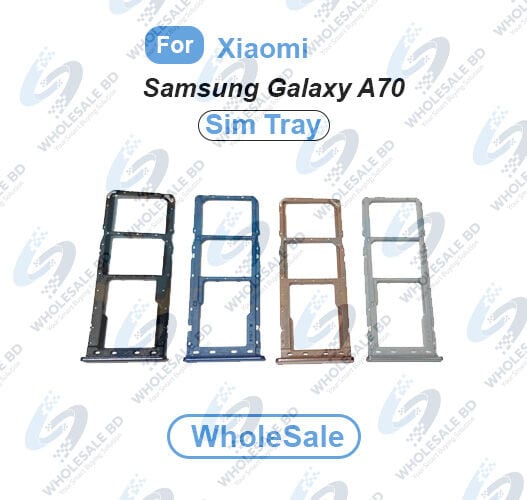 Samsung Galaxy A70 SIM Tray Replacement Slot Holder Sim Slot /SD Card Tray /Holder Card compatible with Sim Ejector Pin Replacement Parts (Wholesale)