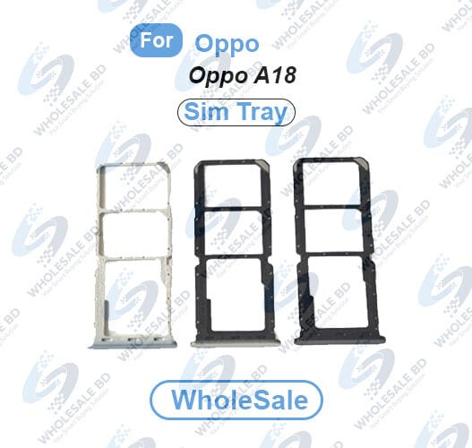 Oppo A18 (CPH2591) SIM Tray Replacement Slot Holder Sim Slot /SD Card Tray /Holder Card compatible with Sim Ejector Pin Replacement Parts (Wholesale)