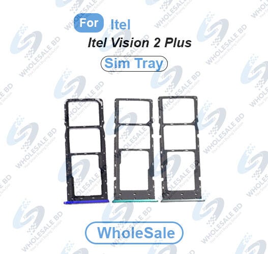 Itel Vision 2 Plus SIM Tray Replacement Slot Holder Sim Slot /SD Card Tray /Holder Card compatible with Sim Ejector Pin Replacement Parts (Wholesale)