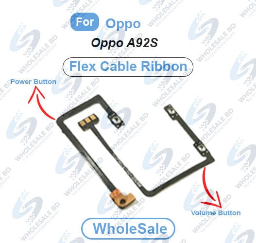 Oppo A92S Power On/Off Switch Button Side Volume Up Down Buttons Flex Cable Replacement Parts (Wholesale)
