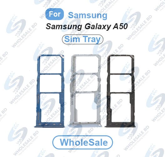Samsung Galaxy A50 SIM Tray Replacement Slot Holder Sim Slot /SD Card Tray /Holder Card compatible with Sim Ejector Pin Replacement Parts (Wholesale)
