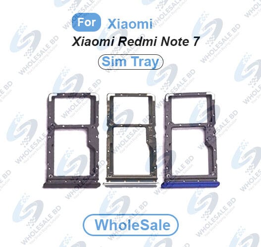 Xiaomi Redmi Note 7 SIM Tray Replacement Slot Holder Sim Slot /SD Card Tray /Holder Card compatible with Sim Ejector Pin Replacement Parts (Wholesale)