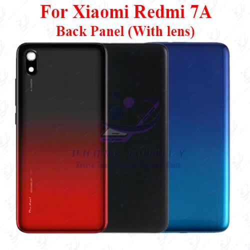 For Xiaomi Redmi 7A Back Panel/Backshell/ Casing +Camera Lens+Side Button With Logo-All Colors Available