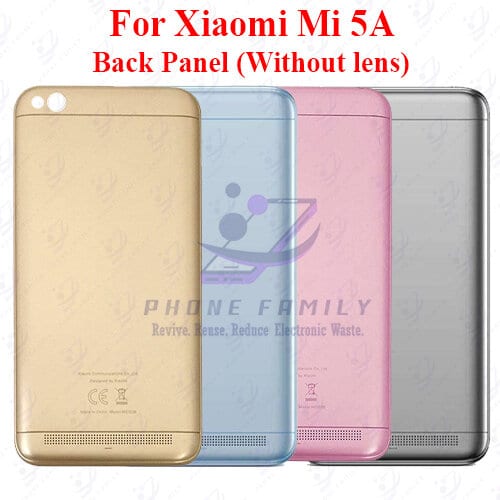 For Xiaomi Mi 5A Back Panel/Backshell/ Casing + Side Button With Logo-All Colors Available