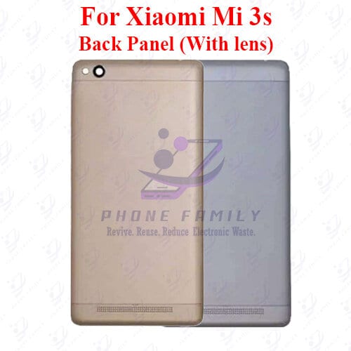 For Xiaomi Mi 3s Back Panel/Backshell/ Casing  +Camera Lens+  Side Button With Logo-All Colors Available