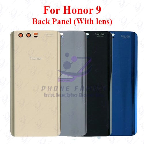 For Honor 9 Back Panel/Backshell/ Casing + Camera lens With Logo-All Colors Available