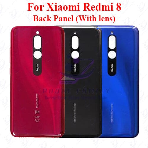 For Xiaomi Redmi 8 Back Panel/Backshell/ Casing +Camera Lens+Side Button With Logo-All Colors Available