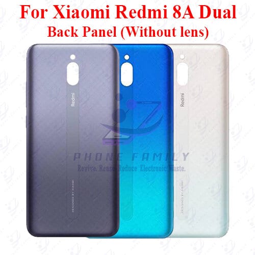For Xiaomi Redmi 8A Dual Back Panel/Backshell/ Casing +Camera Lens+Side Button With Logo-All Colors Available