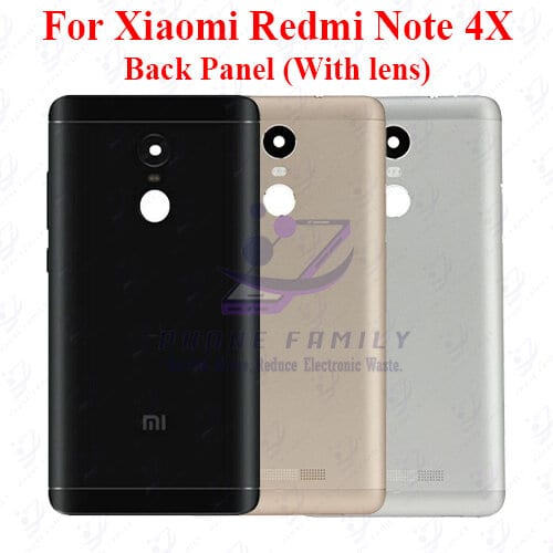 For Xiaomi Redmi Note 4X Back Panel/Backshell/ Casing +Camera Lens+Side Button With Logo-All Colors Available