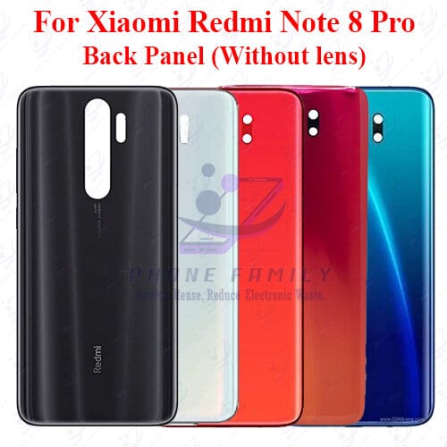 For Xiaomi Redmi Note 8 Pro Back Panel/Backshell/ Casing With Logo-All Colors Available