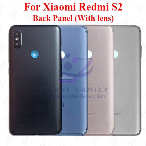 For Xiaomi Redmi S2 Back Panel/Backshell/ Casing +Camera Lens+Side Button With Logo-All Colors Available