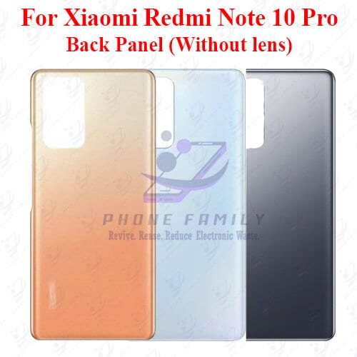 For Xiaomi Redmi Note 10 Pro Back Panel/Backshell/ Casing  With Logo-All Colors Available