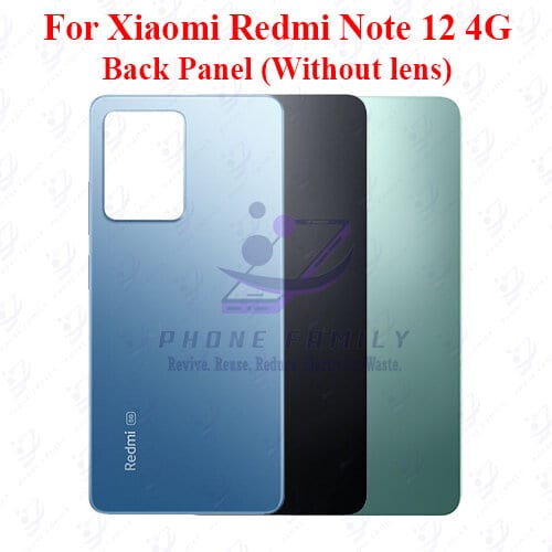For Xiaomi Redmi Note 12 4G Back Panel/Backshell/ Casing  With Logo-All Colors Available