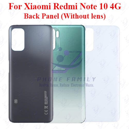 For Xiaomi Redmi Note 10 4G Back Panel/Backshell/ Casing  With Logo-All Colors Available