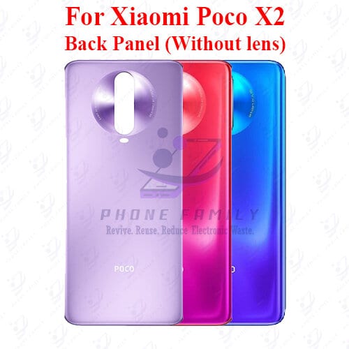 For Xiaomi Poco X2 Back Panel/Backshell/ Casing With Logo-All Colors Available