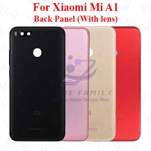 For Xiaomi Mi  A1 Back Panel/Backshell/ Casing +Camera Lens + Side Button With Logo-All Colors Available