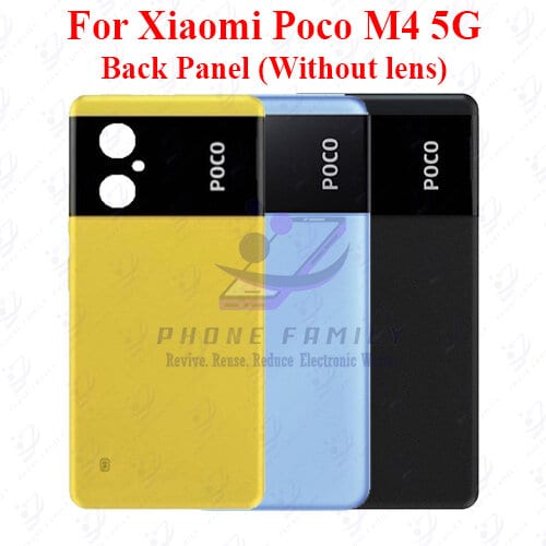 For Xiaomi Poco M4 5G Back Panel/Backshell/ Casing + Side Button With Logo-All Colors Available