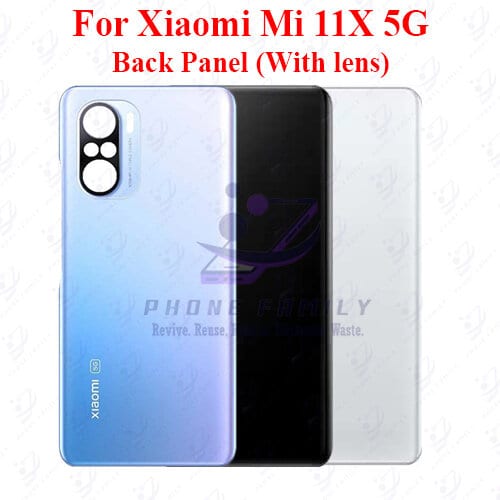 For Xiaomi Mi 11X 5G Back Panel/Backshell/ Casing +Camera Lens With Logo-All Colors Available