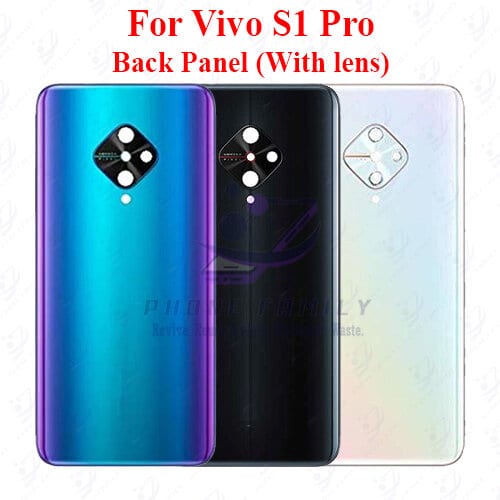 For Vivo S1 Pro Back Panel/Backshell/ Casing +Camera Lens With Logo-All Colors Available
