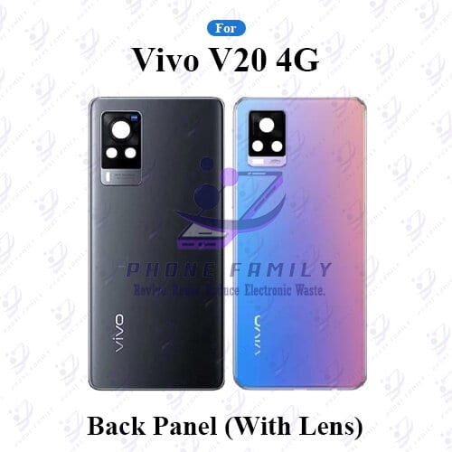 For Vivo V20 4G Back Panel/Backshell/ Casing  Logo-All Colors Available