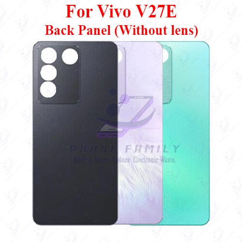 For Vivo V27E Back Panel/Backshell/ Casing With Logo-All Colors Available