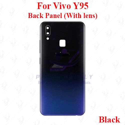 For Vivo Y95 Back Panel/Backshell/ Casing + Side Button + Camera Lens With Logo-All Colors Available