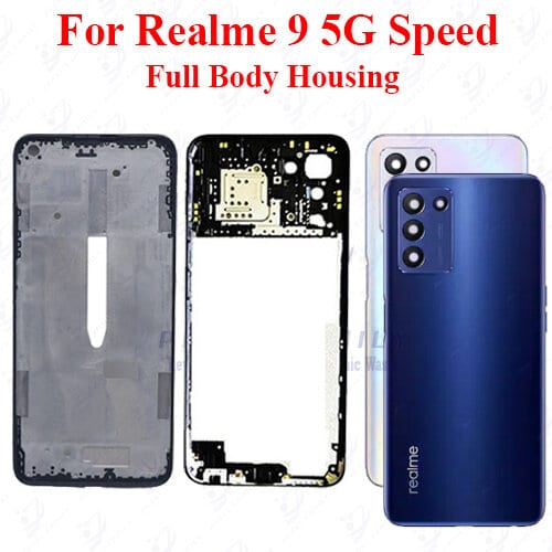 Realme 9 5G Speed Edition Full Body Housing With Camera Glass (LCD Frame, Side/Middle Frame, Back Panel/Backshell)