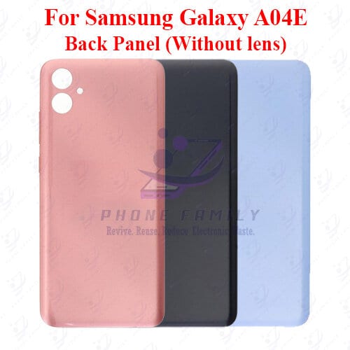 For Samsung Galaxy A04E Back Panel/Backshell/ Casing +Side Button With Logo-All Colors Available