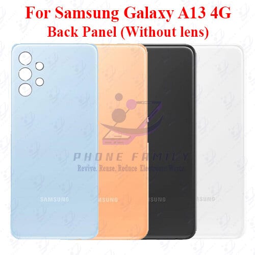 For Samsung Galaxy A13 4G Back Panel/Backshell/ Casing + Side Button With Logo-All Colors Available