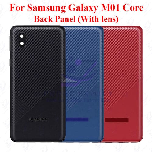 For Samsung Galaxy M01 Core Back Panel/Backshell/ Casing +Camera Lens+ Side Button With Logo-All Colors Available