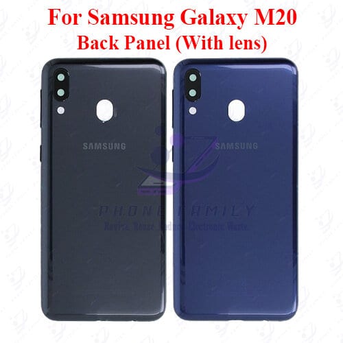 For Samsung Galaxy M20 Back Panel/Backshell/ Casing +Camera Lens+ Side Button With Logo-All Colors Available