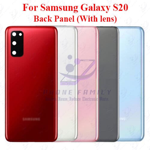 For Samsung Galaxy S20 Back Panel/Backshell/ Casing +Camera Lens  With Logo-All Colors Available