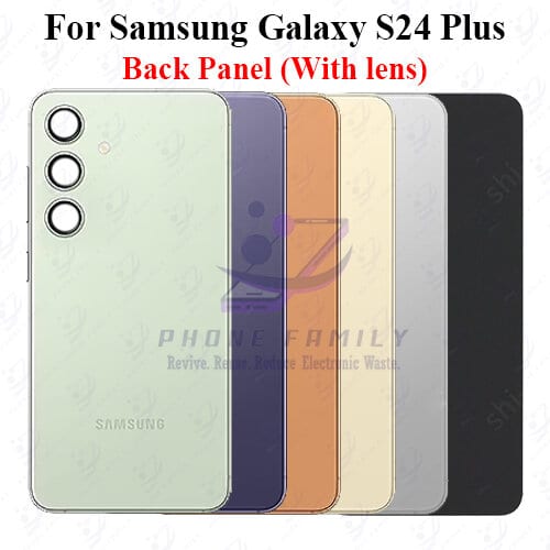 For Samsung Galaxy S24 Plus Back Panel/Backshell/ Casing +Camera Lens  With Logo-All Colors Available