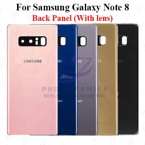 For Samsung Galaxy Note 8 Back Panel/Backshell/ Casing +Camera Lens  With Logo-All Colors Available