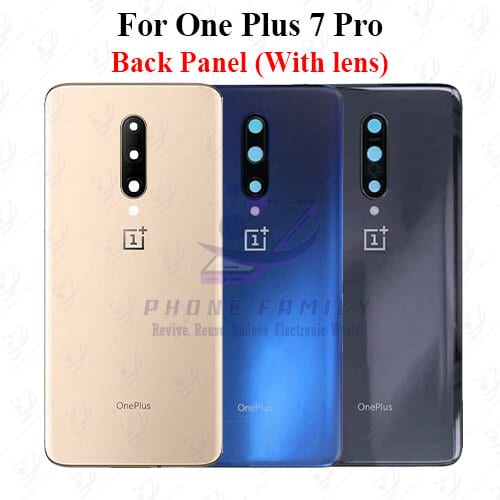 For onePlus 7 Pro Back Panel/Backshell/ Casing +Camera Lens  With Logo-All Colors Available