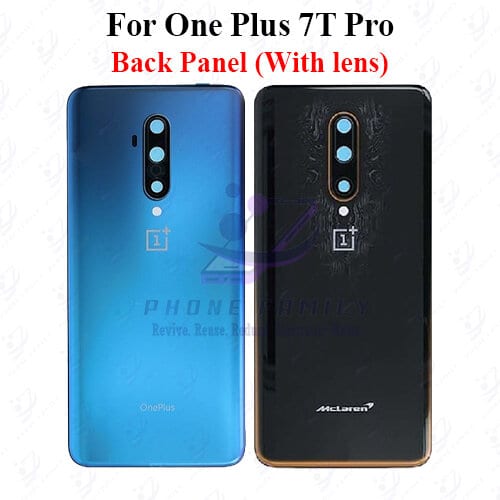 For onePlus 7T Pro Back Panel/Backshell/ Casing +Camera Lens  With Logo-All Colors Available