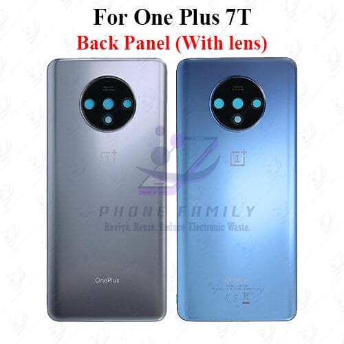 For onePlus 7T Back Panel/Backshell/ Casing +Camera Lens  With Logo-All Colors Available