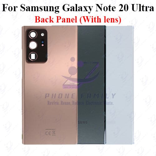 For Samsung Galaxy Note 20 Ultra Back Panel/Backshell/ Casing +Camera Lens  With Logo-All Colors Available