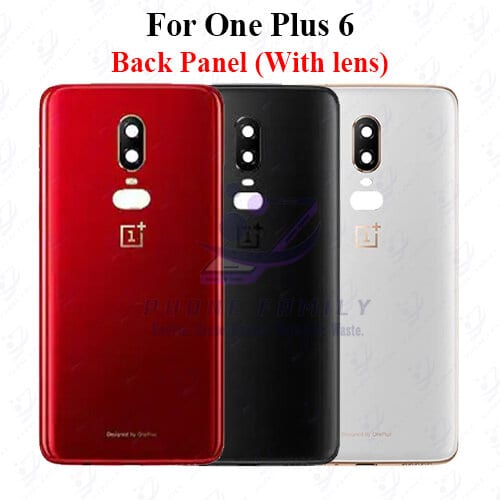 For one Plus 6 Back Panel/Backshell/ Casing +Camera Lens  With Logo-All Colors Available