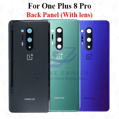 For onePlus 8 Pro Back Panel/Backshell/ Casing +Camera Lens  With Logo-All Colors Available