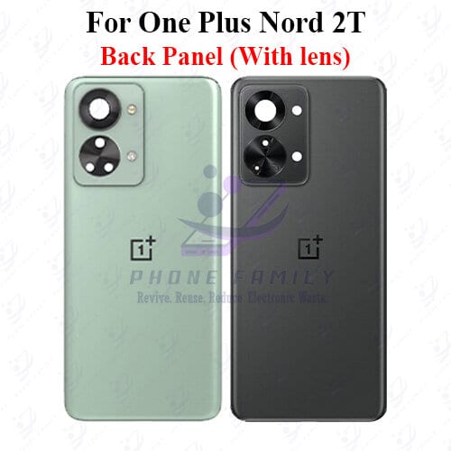 For onePlus Nord 2T Back Panel/Backshell/ Casing +Camera Lens  With Logo-All Colors Available