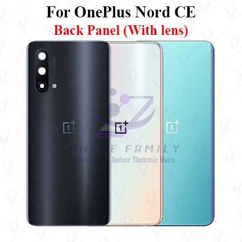 For onePlus Nord CE Back Panel/Backshell/ Casing +Camera Lens  With Logo-All Colors Available