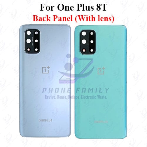 For onePlus 8T Back Panel/Backshell/ Casing +Camera Lens  With Logo-All Colors Available