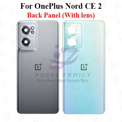 For onePlus Nord CE 2 Back Panel/Backshell/ Casing +Camera Lens  With Logo-All Colors Available